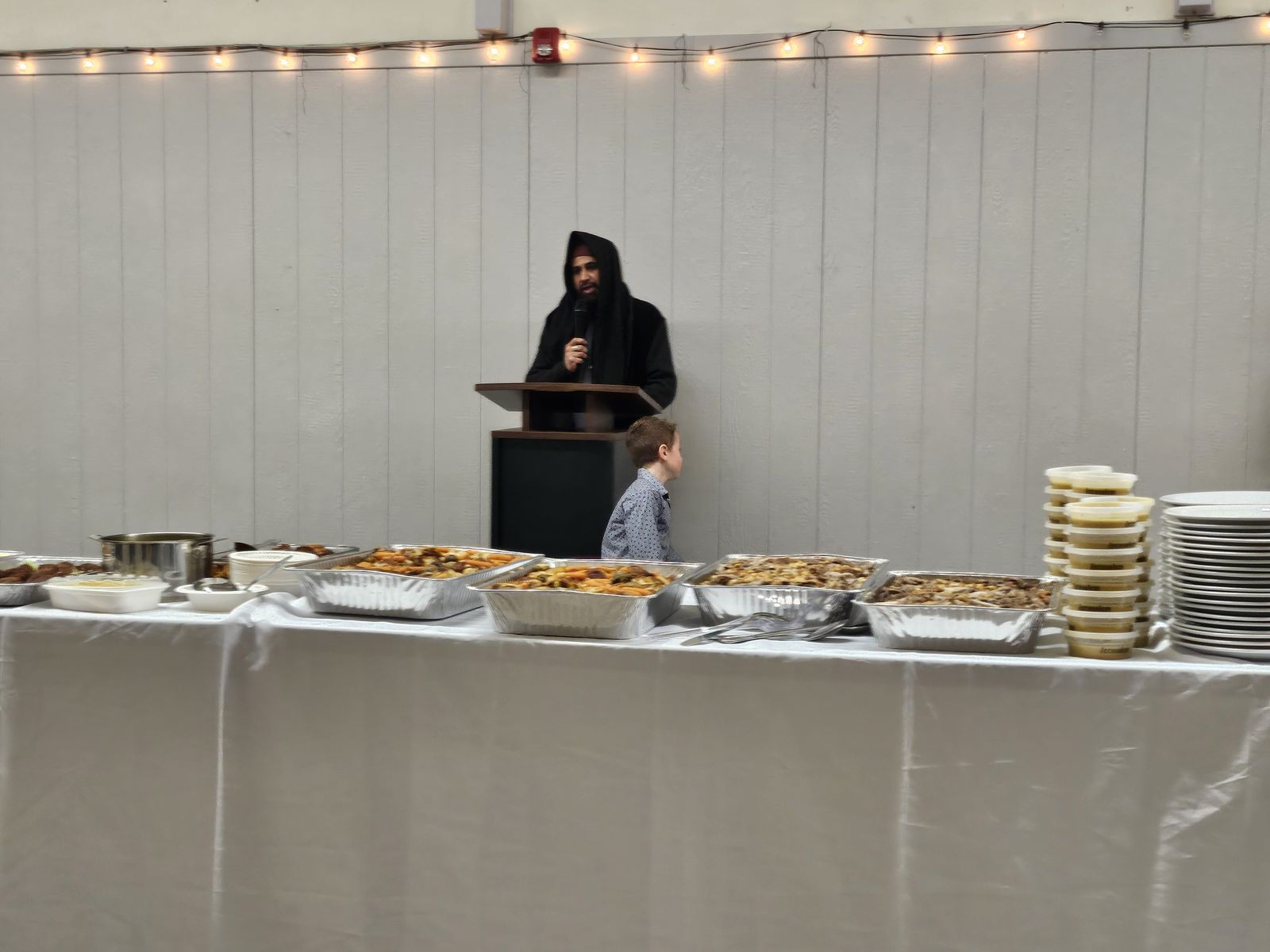 Community meal prepared for a Muslims of Cochrane event