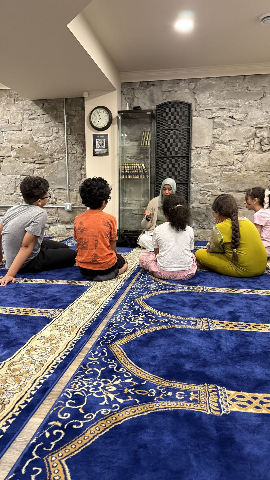 Children gathered for Qur’an and Islamic studies in Cochrane